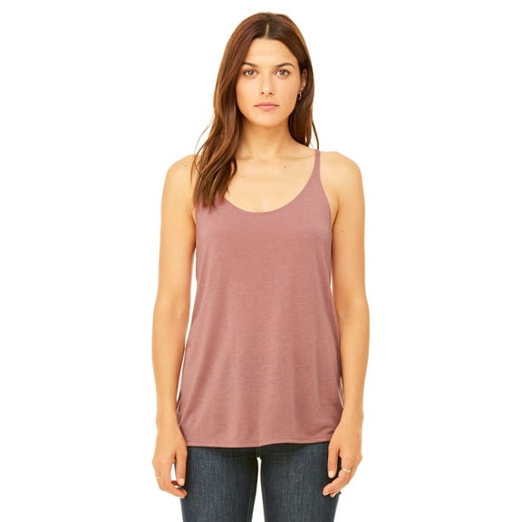 Women's Slouchy Tank , 8838 , Mauve , X-Large