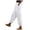 White, variant on Lenpel Cargo Pants for Women Casual Elastic Waist Trousers with Pockets Fashion Athletic Travel Hiking Ankle Joggers