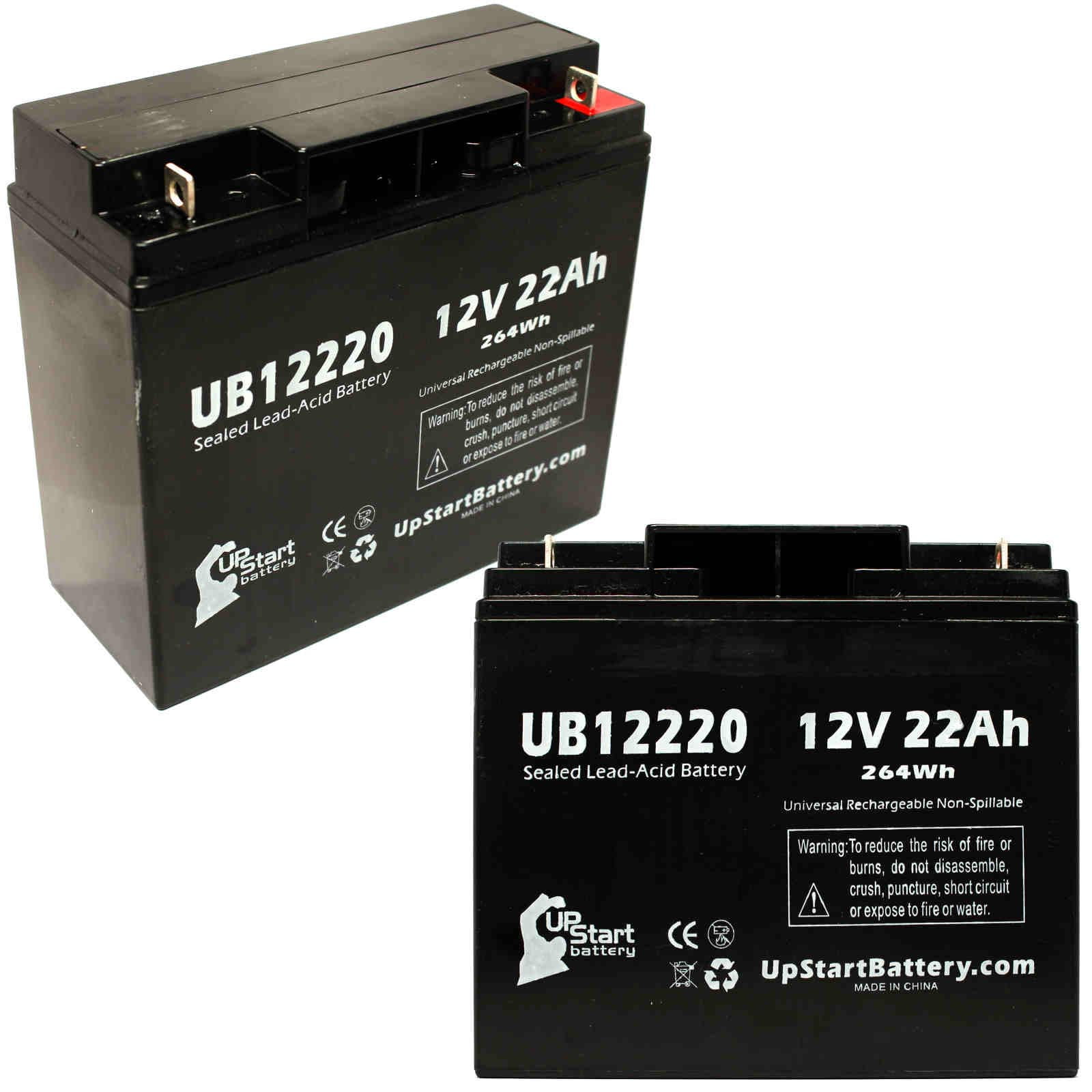 Sears Craftsman Diehard Portable Power 1150 Battery 12V, 22Ah, 22000mAh, T4 Terminal, AGM, SLA - Compatible with Sears Craftsman Diehard Port Replacement UB12220 Universal Sealed Lead Acid Battery 