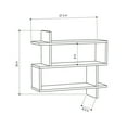 thumbnail image 3 of Ada Home Decor Furniture 27.5" 3 Tier Mustard Westcott Modern Wall Shelf, 3 of 3