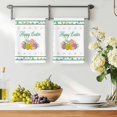 thumbnail image 3 of Spring Easter Kitchen Towels Set of 3, Watercolor Colorful Eggs Floral Botanical Absorbent Dish Towels for Kitchen, Microfiber Hand Towel, Quick Drying Tea Towel for Cleaning Decorative Dishcloths, 3 of 7