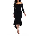 thumbnail image 3 of KISSMODA Women´s Long Sleeve Vintage Maxi Dress Evening Party Off Shoulder Wedding Guest Bodycon Dresses, 3 of 7