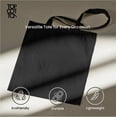 thumbnail image 4 of Top Cotton Pack of 6 – 100% Cotton Reusable Tote Bags – Bulk Grocery, Shopping, DIY, Beach & Gift Use (Black), 4 of 6