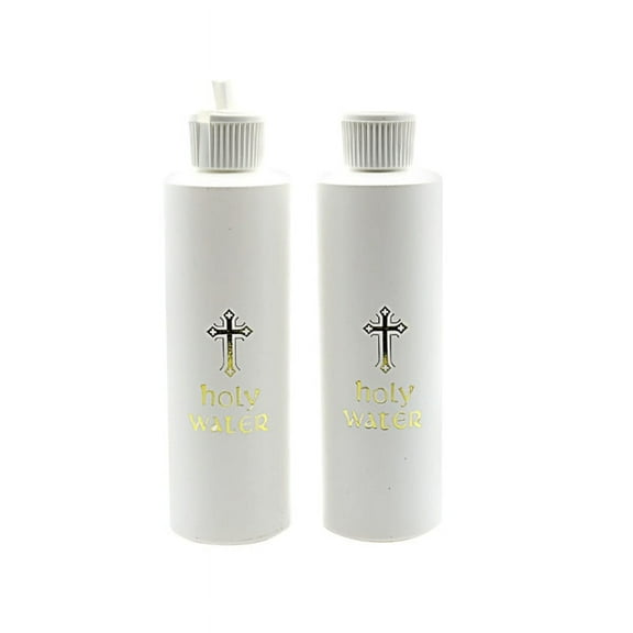 AOOOWER 2/5pcs Holy Water Bottle Christian Catholic Blessed Water Bottle Cross Holds Bottles for Christian Religious Party Decor