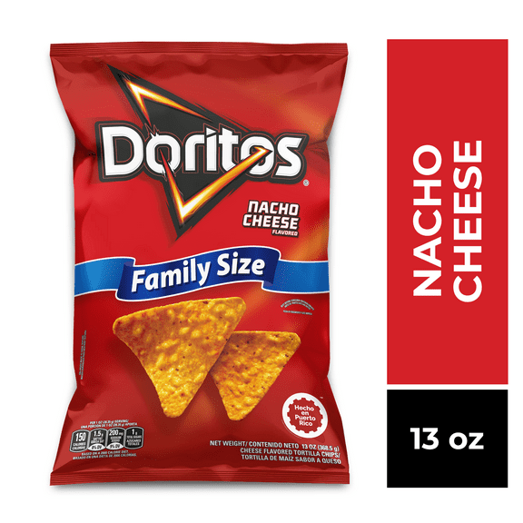 Doritos Nacho Cheese Flavored Tortilla Chips Snacks Chips 13oz