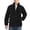 Black, variant on Men’s Lightweight Fleece Jacket Zip‑Up Coat, Stand Collar Hood‑Less Warm Polar Fleece Outwear with Zipper Pockets for Hiking Golf Travel Commute Winter Work
