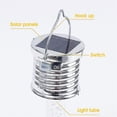 thumbnail image 4 of Lámpara solar LED, luces colgantes solares coloridas para jardín exterior, lámpara solar acrílica tipo candelabro, decoración para árbol de Navidad y fiestas, 4 of 5