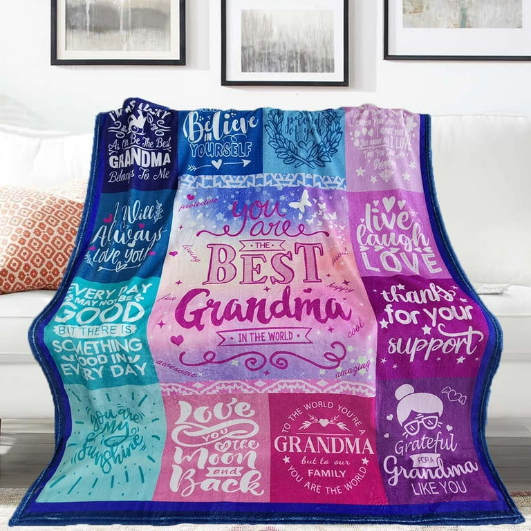Grandma Gifts Grandma Blanket Gifts for Grandma Grandma Birthday Gifts from Grandchildren Grandma Gifts from Grandkids Best Birthday Gifts for