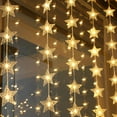 thumbnail image 5 of hengsof Star Curtain Lights Hanging Star Lights for Window 100/200 Stars String Lights for Wall Décor USB Plug in 8 Modes Twinkle Fairy Lights for Christmas, Bedroom, Indoor, Outdoor, Weddings, Party, 5 of 8