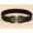 Black, variant on OJJCXA Belts for Women Men Running Vintage Alloy Leather Strap Neutral Multi Tone Universal Outfit Decor Band Waist Belt Brown One Size
