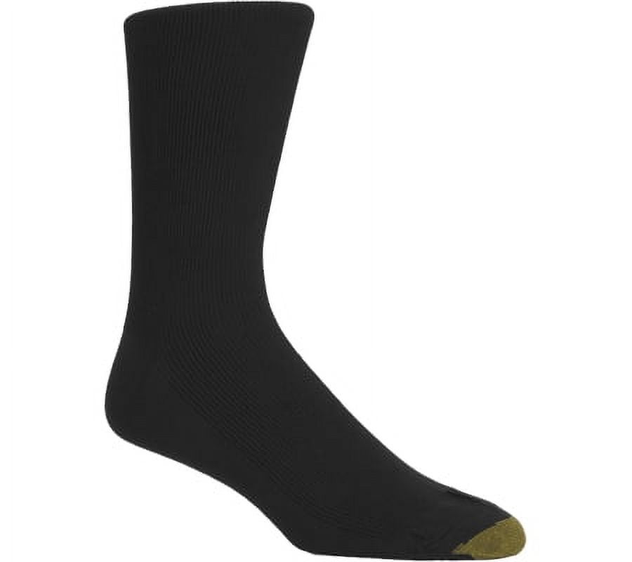 gold toe milan dress socks Men's Metropolitan Ribbed Crew Socks, 3 Pairs, Size: 10-13 (10), Brown gold toe socks logo