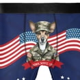 thumbnail image 4 of Happy Father's Day Honoring Veterans Toy Fox Terrier in Army Uniform All Over Print Boxer Briefs Underwear for Men Dad Dog Lover - 13007, 4 of 6
