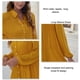 thumbnail image 3 of Vestido Camisero De Un Solo Pecho, Tiro Medio, Cintura Normal, Bien Combinado, Vestido De Manga Larga Para Mujer, Cuello Camisero, Poliéster Para El Trabajo ANGGREK Otros, 3 of 6