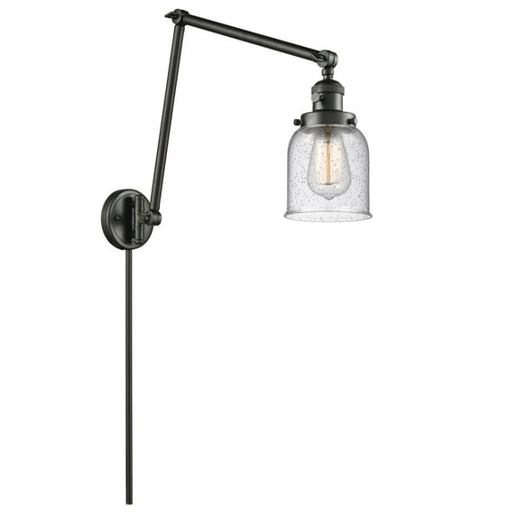 Innovations 238-OB-G54-LED Transitional One Light Swing Arm from Franklin Restoration collection in Bronze / Dark finish,