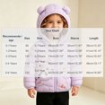 thumbnail image 3 of Spazoro Toddler Girls Hooded Puffer Jacket, Long Sleeve Zip Up Lightweight Animal Print Soft Warm Winter Outerwear for Little Girls Purple Size 3-4T, 3 of 9