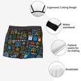 thumbnail image 3 of Sikiie Happy Father Day Print Men's Boxer Briefs, Elastic Waistband Boxer Briefs Leggings-Large, 3 of 5