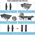 thumbnail image 6 of REDCAMP 2 Person Oversize Camping Cots for Adults, 56'' Extra Wide Sleeping Cots Heavy Duty, XXXL Cots Portable for Outdoor Indoor Office, Grey, 6 of 18