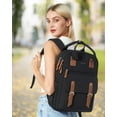 thumbnail image 2 of YOUI-GIFTS Laptop Backpack for Women,Vintage Work Business Travel Backpack with USB Charging Port,Teacher Doctor Nurse Computer Bag Purse,College High School Backpack Bookbag,15.6 Inch,Black-Black, 2 of 7
