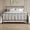 Black, variant on Home Design Calhoun Classic Twin Metal Bed, Sturdy Platform Frame with Decorative Headboard & Footboard, Sliver Gray