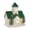 C, variant on Christmas Snow House Ceramic Decor, Lighted Green Roof Village House with LED and Classic Style, Ornament for Home, Mantel, Tabletop, Holiday, Party, Seasonal, Gift, Display, Multicolor A