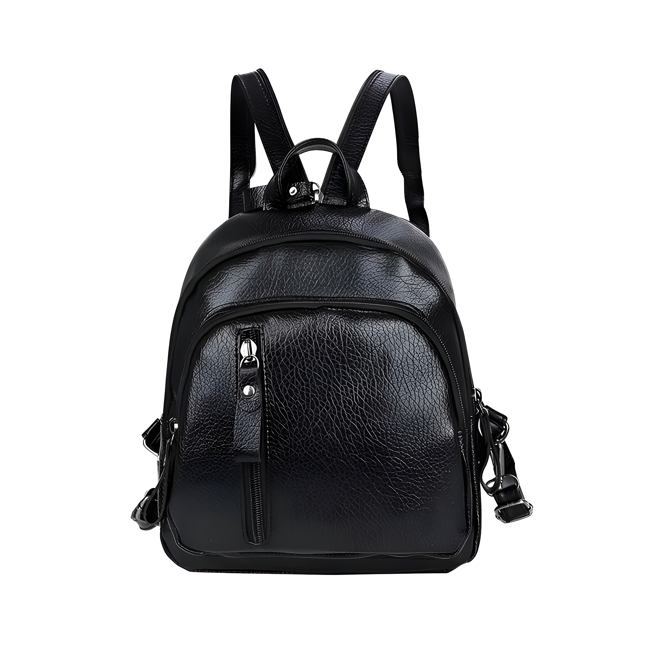 Stylish Black Quilted Waterproof Backpack Versatile & Trendy Adjustable Strap Backpack in Soft Fabric Waterproof Quilted Design Black  main image 2