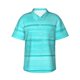 thumbnail image 1 of Fotbe Turquoise Wooden Camisa Hawaiana para Hombre Unisex – Camisa Casual de Verano con Botones de Manga Corta de Algodón y Lino,X-Large, 1 of 7