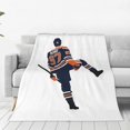thumbnail image 1 of Connor McDavid 97 For Edmonton Oilers Fans Blanket Fleece Lightweight Throw Blanket For Home Bedroom Travel Throws Bedspread LS, 1 of 1