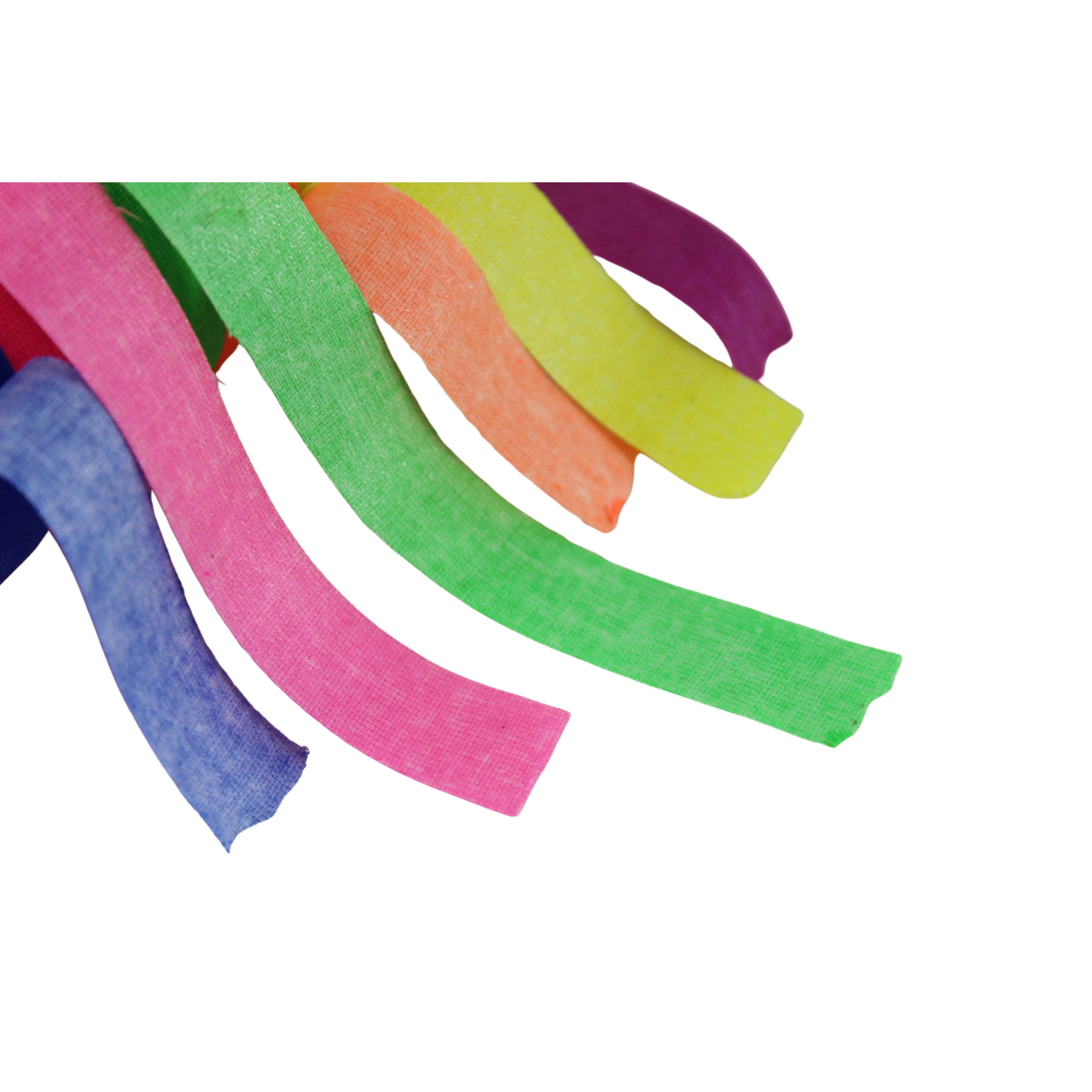 Multi-Color 0.59" x 50 Ft Luminous Cotton Cloth High Heat Harness Copolymer Tape