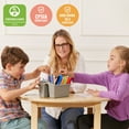thumbnail image 4 of ECR4Kids 30in x 30in Round Hardwood Table with 22in Legs, Childrens Furniture, Antique White, 4 of 9