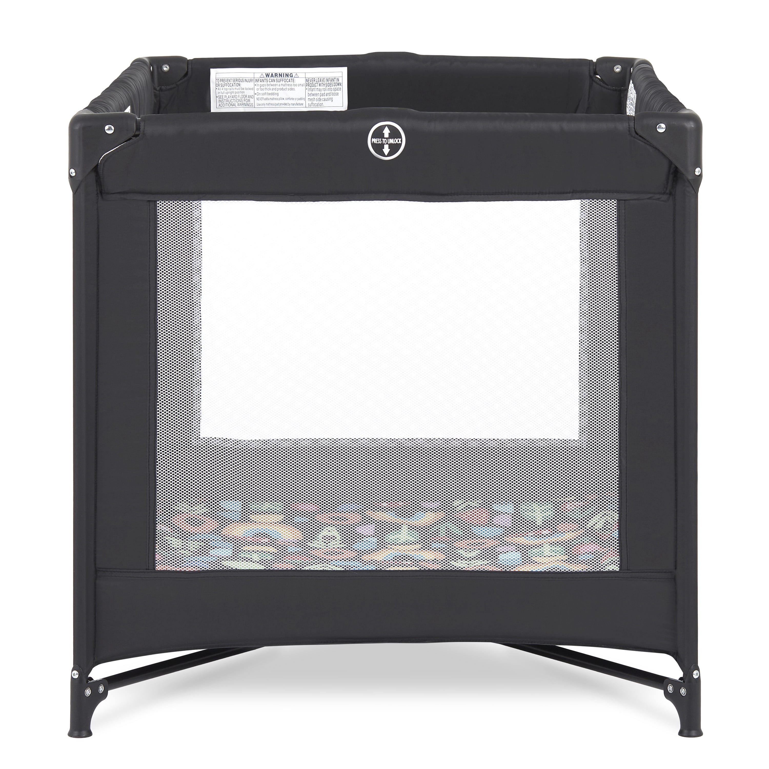 Fisher Price Play All Day Playard By Dream On Me, Rainbow Black