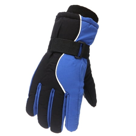 

ZHUASHUM Winter Outdoor Kids Boys Girls Snow Skating Snowboarding Windproof Warm Ski Gloves