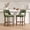 Green, variant on PORKISS 26" Bar Stools Set of 2, Upholstered Kitchen Island Stools with Hollow Back, Mid-Century Counter Stools with Wood Legs Footrest, Green