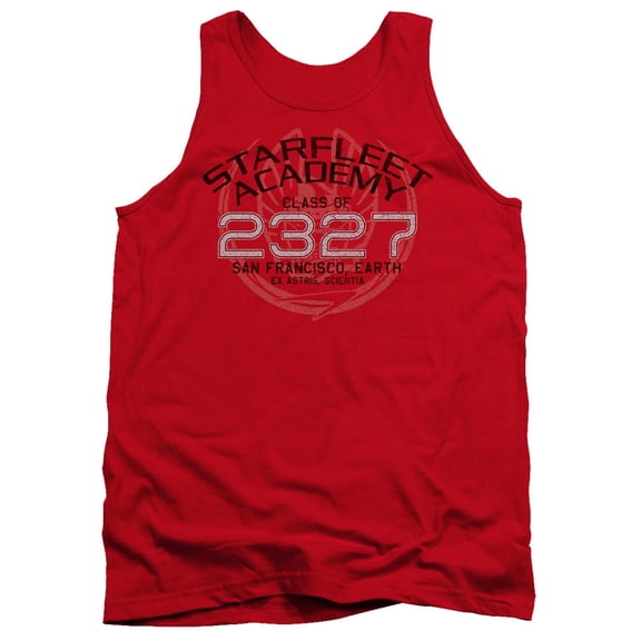 Star Trek Picard Graduation Adult Tank Top Red