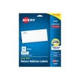 thumbnail image 3 of Avery Easy Peel - Permanent adhesive - white - 0.66 in x 1.75 in 1500 label(s) (25 sheet(s) x 60) return address labels, 3 of 5