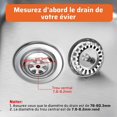 thumbnail image 3 of 2PCS 78mm Universal Kitchen Sink Stopper Stainless Steel Sink Strainer, 3 of 15