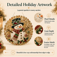 thumbnail image 4 of Christmas Snowman Pearl Diamond Art Kit for Adults, DIY Pearl Painting Suncatcher with 3D Mixed-Size Beads, 8in Home Decor, 4 of 4