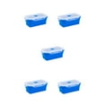 thumbnail image 3 of relayinert Stylish For Professionals On Go Compact Making Lightweight Sealed Preservation Box Microwave Lunch Box Office Lunch Box deep blue 350ml 5Set, 3 of 6