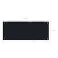 thumbnail image 2 of vidaXL Kitchen Backsplash Black 39.4"x19.7" Tempered Glass, 2 of 6