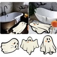 thumbnail image 5 of Halloween Ghost Bath Mat, Cute Spooky Ghost Tufted Rug, Soft Absorbent Non‑Slip Floor Mat, Horror Holiday Decorative Ghost Rug for Bathroom, Bedroom, Kitchen, Living Room Halloween Home Decor, 5 of 5