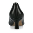 thumbnail image 3 of Journee Womens Pammie Slip On Pointed Toe Kitten Heel Pumps, Widths Available, 3 of 8