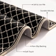thumbnail image 4 of ICEANT 2'x6' Moroccan Style Non-Slip Kitchen Mat, Boho Geometric Hallway Runner Rug, Machine Washable Durable Carpet with Gripper, Vintage Aesthetic Floor Mat for Corridor Entryway, Black, 4 of 6
