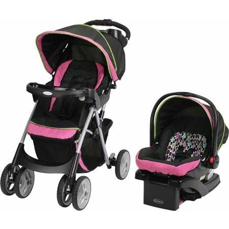 graco travel system pink