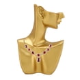 thumbnail image 4 of Pendientes Mannequin Stand, Jewelry Display Bust Portable Fashionable Golden for Store, 4 of 7
