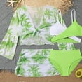 thumbnail image 6 of Utlike 4 Pack Girls Swimsuit With Cover Up Skintight Bodysuit Swimwear Bikini Set For Beach Play Size 7 Years-8 Years, 6 of 6
