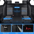 thumbnail image 4 of HQBQBUG Seat Covers for Cars Fit for Mitsubishi Outlander Sport 2011-2025 Full Set 5 Seats Waterproof Seat Covers,Premium Leather Car Seat Protector(Black Grey,5 Seats), 4 of 10