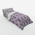 thumbnail image 2 of Ambesonne Hamsa Bedding Set 3 Pcs, Ombre Leaves Circles, Twin XL, Hot Pink and Lavender, 2 of 2