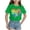 Style.1-Green, variant on Girls Short Sleeve Shirts Tie Knot Front Crewneck Cute Graphic T Shirts, Appealing to Fashion Forward Girls,2-3 Years Gold
