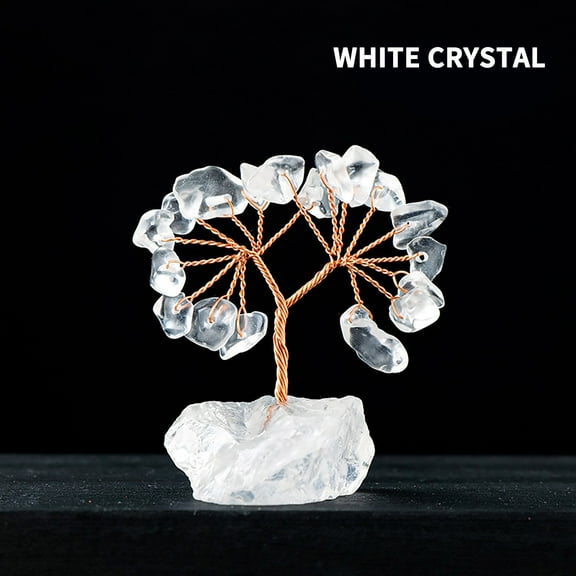 AYktou Crystal Tree of Life for Home and Office Decor,Positive Energy,Wealth,GoodLuck,Healing Crystals and Stones,Hand-made Feng Shui Decoration,Birthday Gifts for Women
