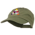 thumbnail image 2 of Balls Pool Rack Embroidered Low Profile Washed Cap - Olive OSFM, 2 of 5