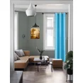 thumbnail image 4 of Gorgeous Home Linen Noa Aqua Blue 100% Blackout Window Curtains 95" Long Solid Color Energy Saving Privacy Panels (Set of 2) for Bedroom & Living Room, 4 of 5